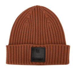 Givenchy Badge Beanie, Wool, Brown, MII, 3*